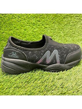 Moxie Trades Zena Womens Size 7.5 Black Composite Toe Safety Work Slip-On Shoes